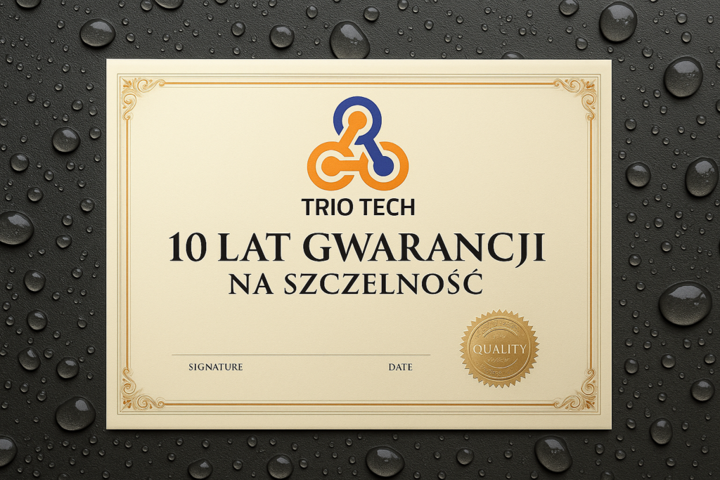 Certyfikat 10 lat gwarancji od Trio-Tech